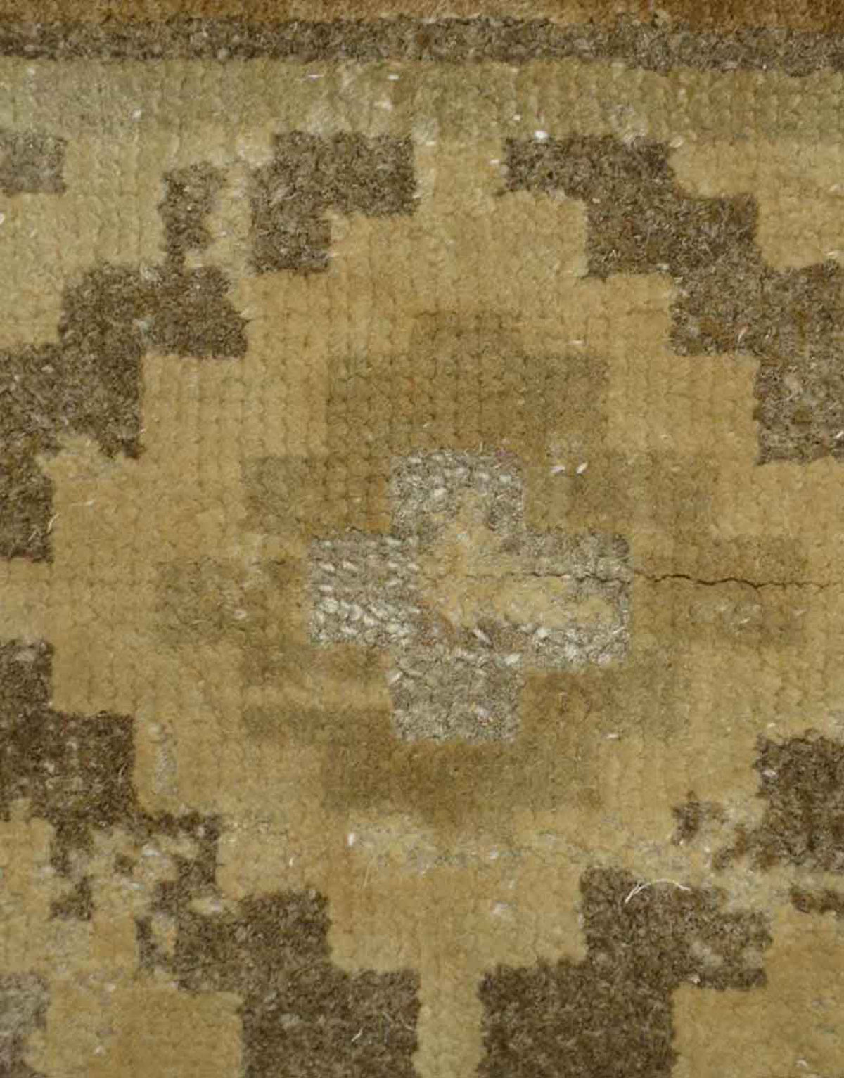 Windswept Handknotted Wool and Silk Rug By Tarun Tahiliani