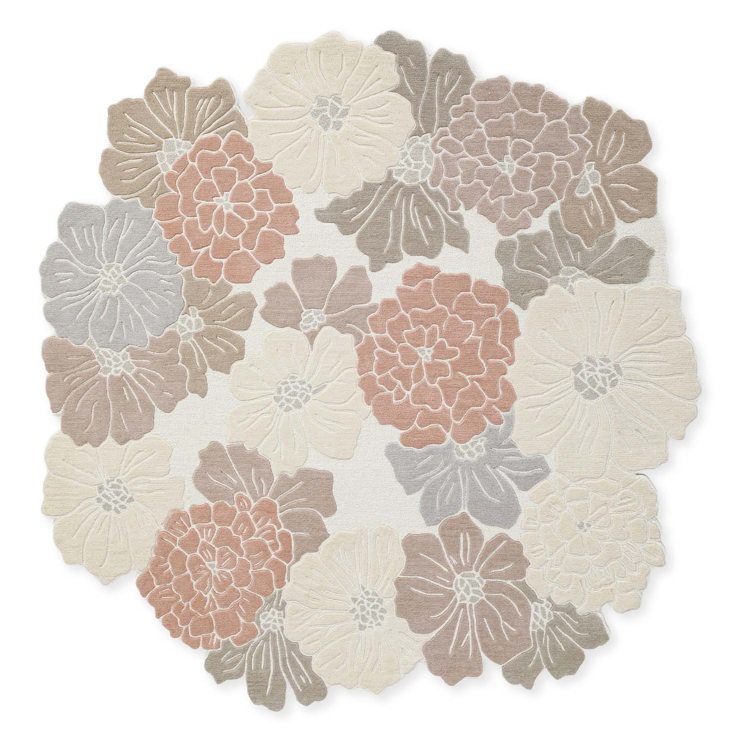 Bunched Hand-Tufted Wool Rug