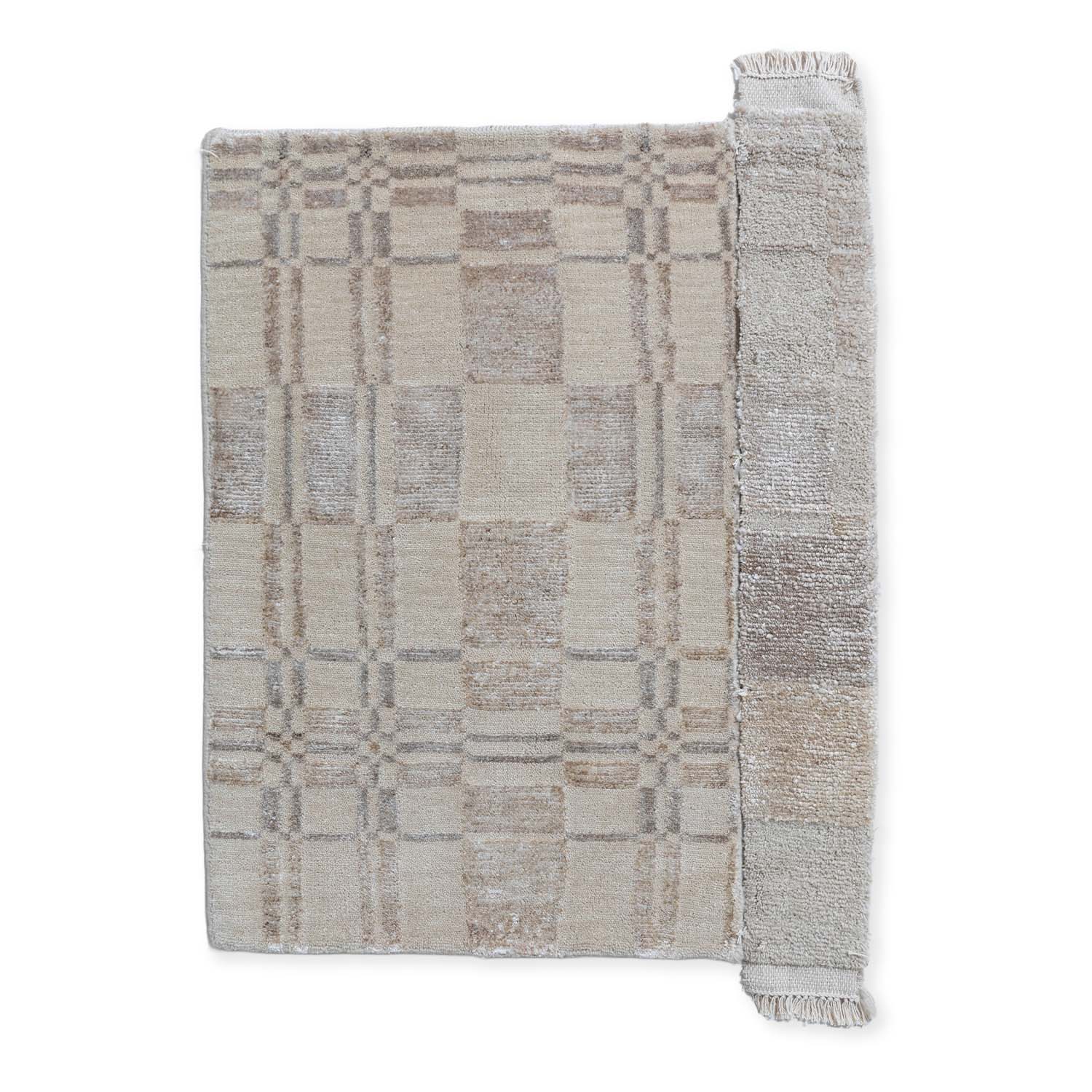 Tavroun Handknotted Wool and Viscose Rug