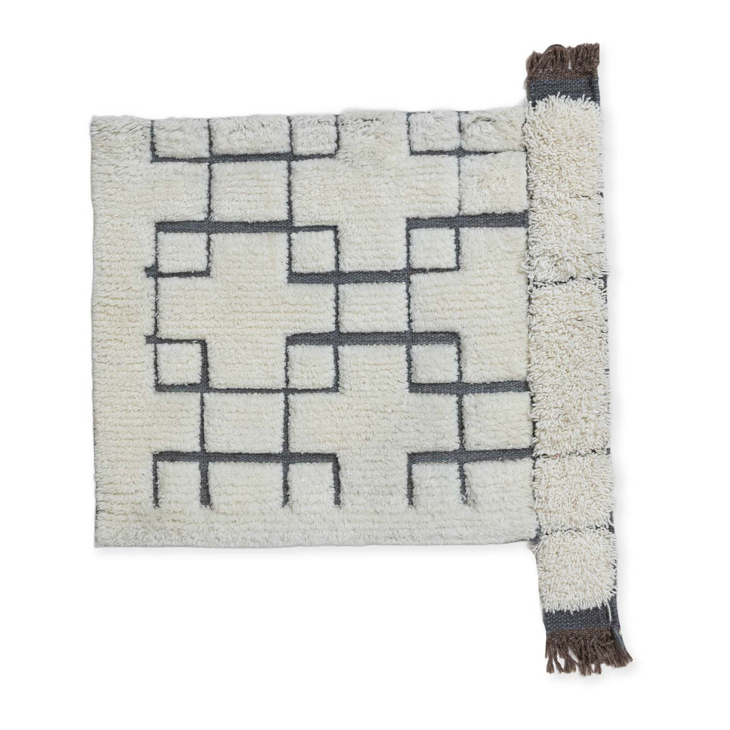 Absract Handknotted Wool Rug