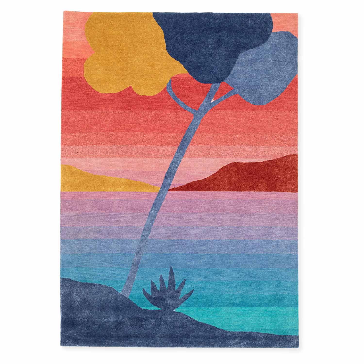 Wingh Hand-tufted wool and viscose rug