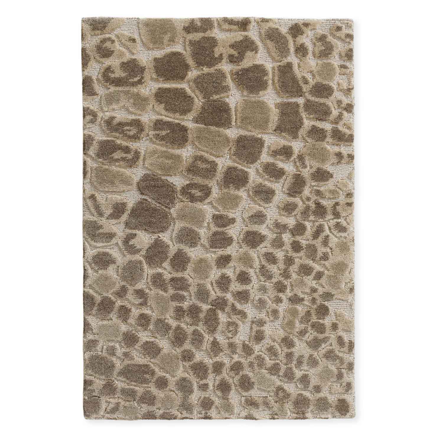 Cheetah Tibetan Wool and Silk Rug