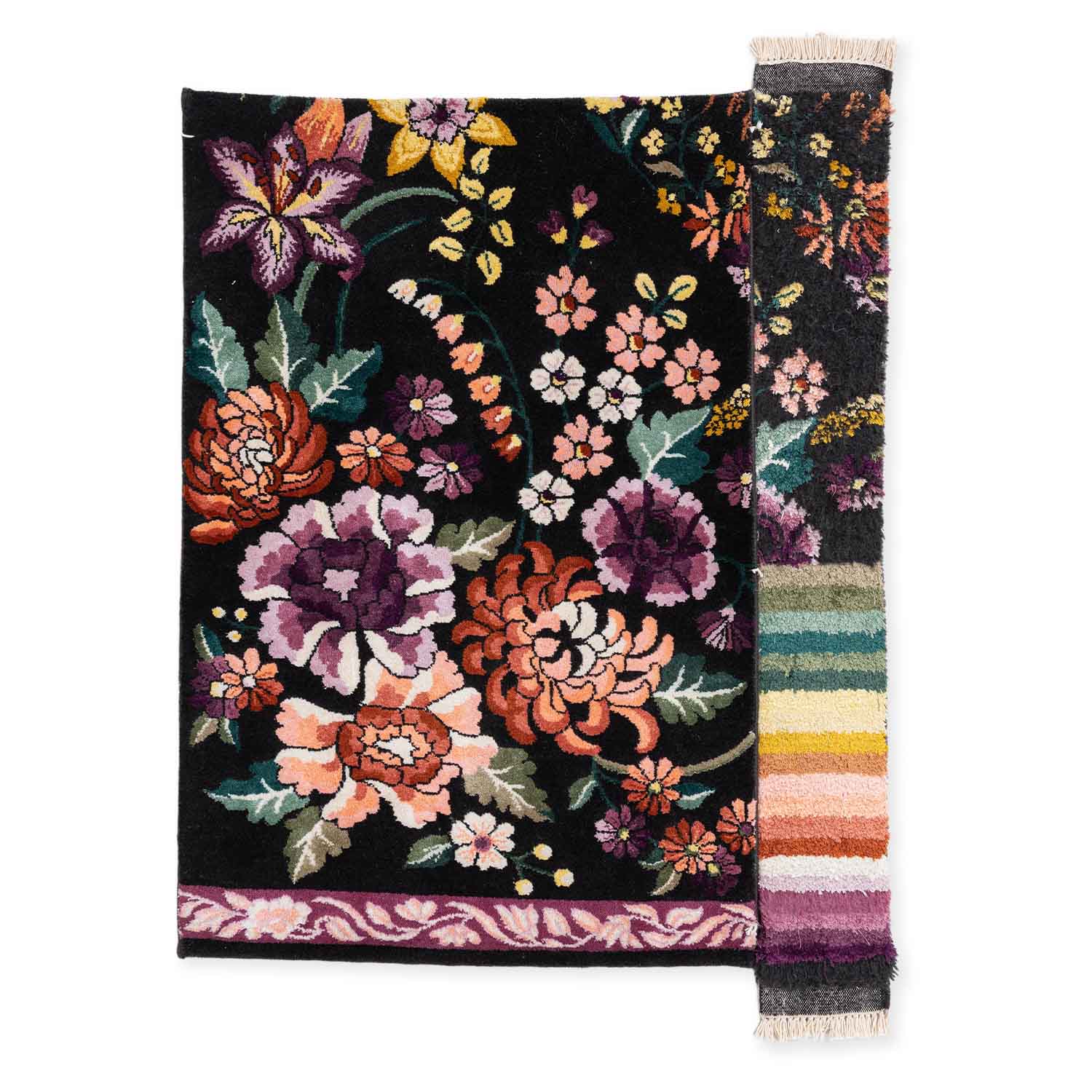 Feraghan Hand Knotted Woollen And Silk Rug By Ashdeen