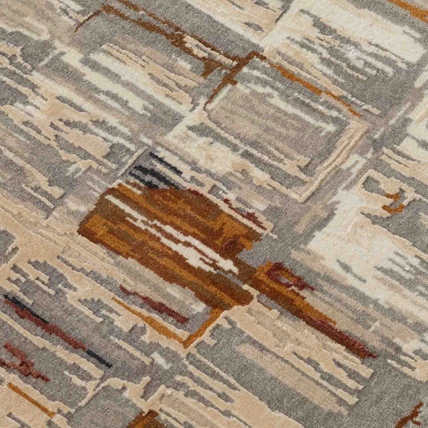 Luna-1 Hand Knotted Woollen And Silk Rug By Angeli Sowani