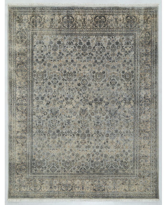 Wini Hand Knotted Woollen And Silk Rug
