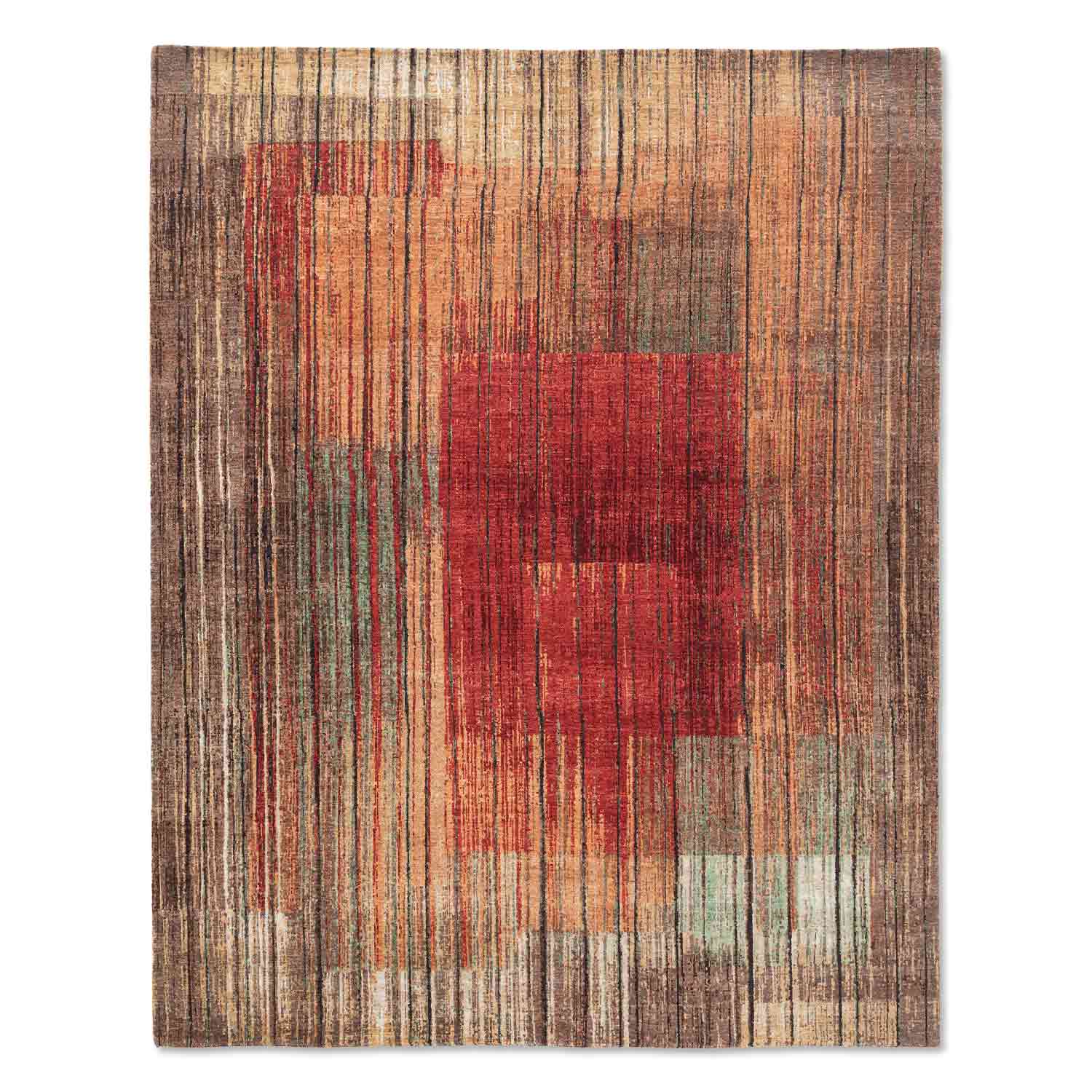 Navrang Handknotted Wool and Silk Rug