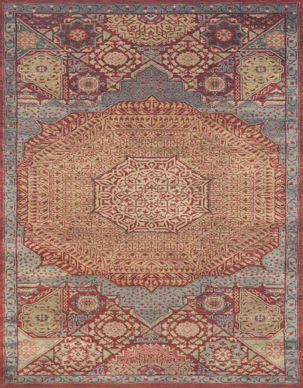 Mamluk Handknotted Woollen Rug