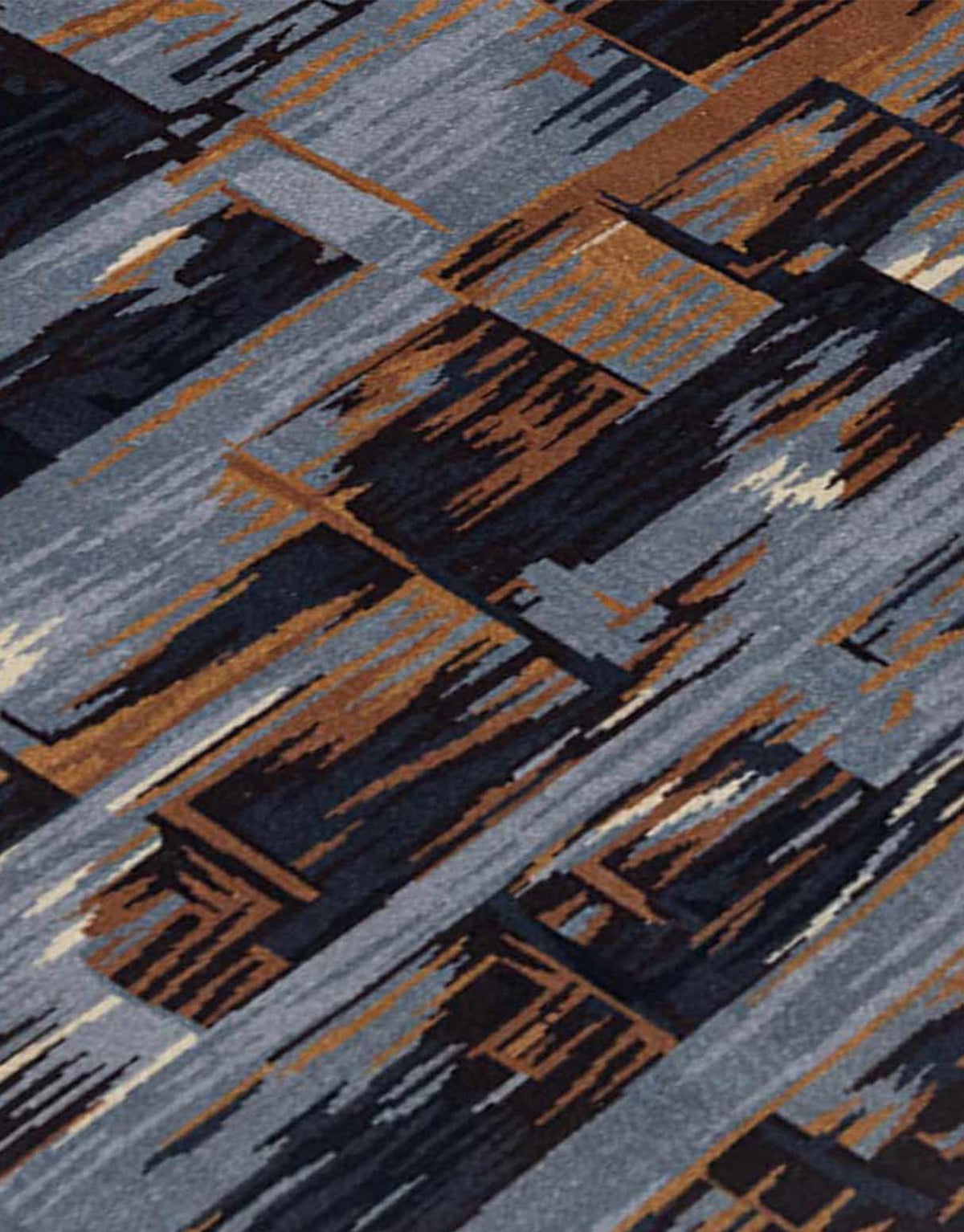 Luna Handknotted Wool and Silk Rug By Angeli Sowani