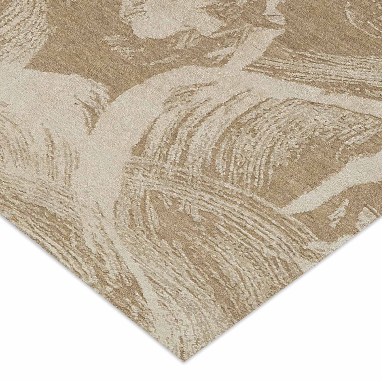 Dunip Handknotted Wool and Bamboo Silk Rug