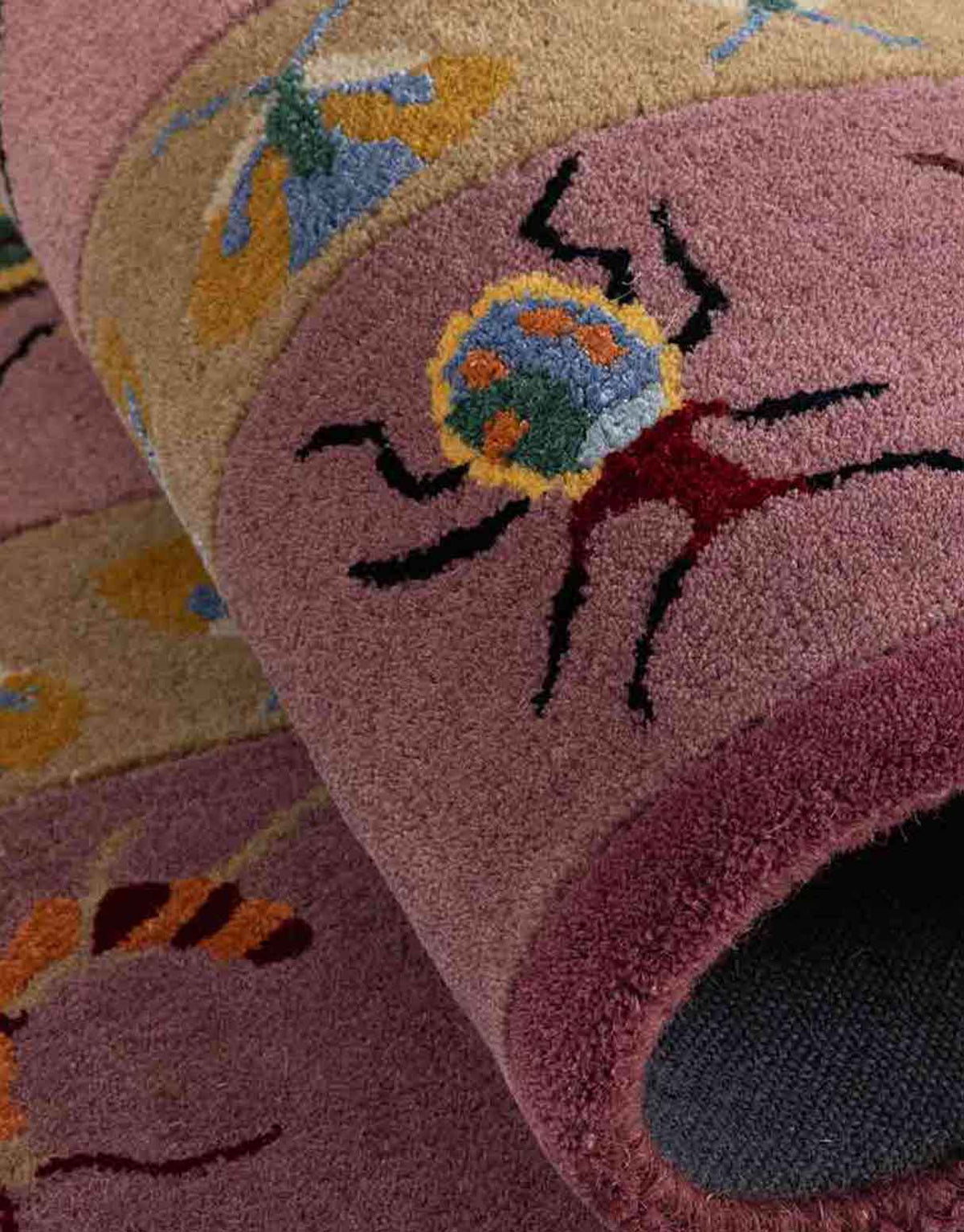 Vitrine Rosa Handtufted Wool and Viscose Rug By Varun Rana