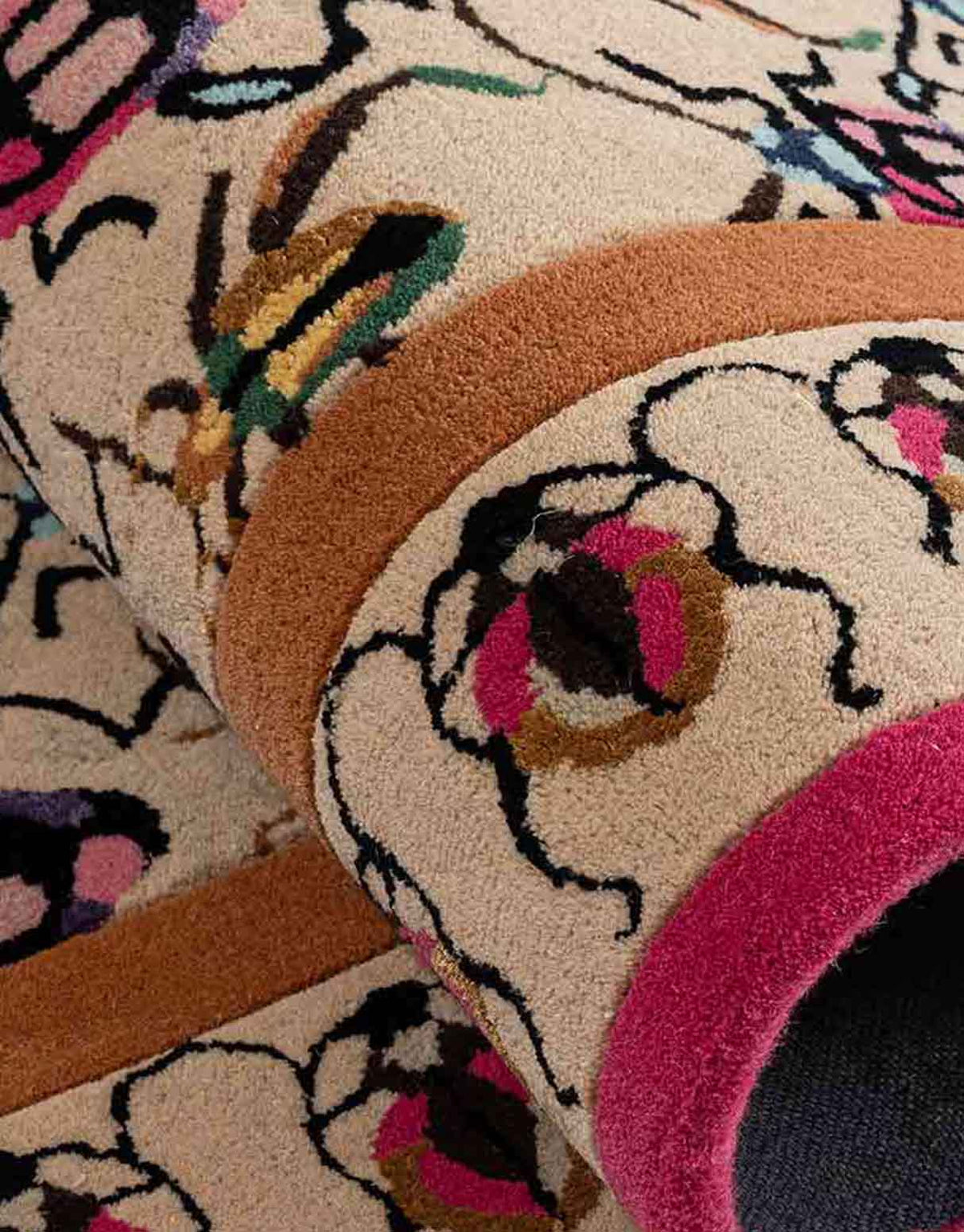Mughal Jaal Handtufted Wool and Viscose Rug By Varun Rana
