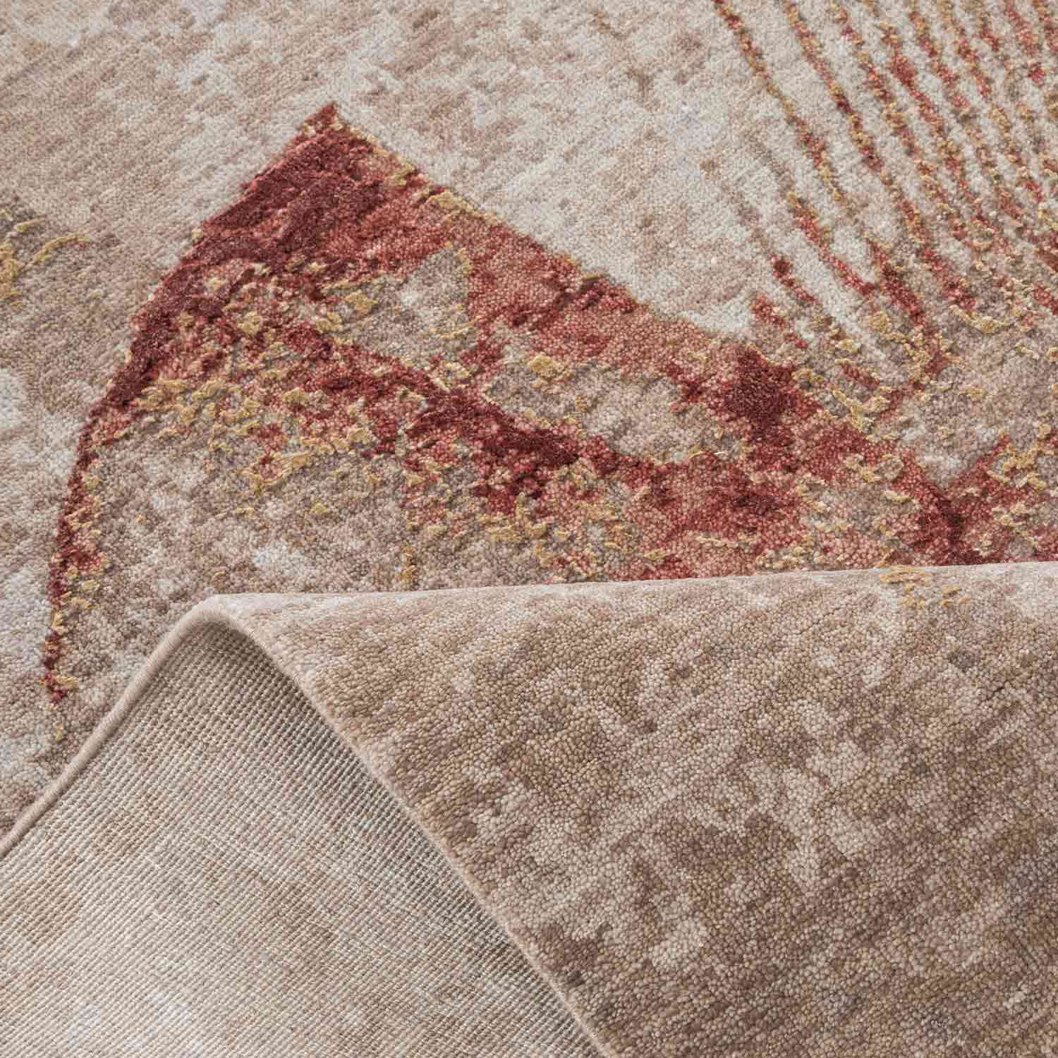 Oleada Handknotted Wool and Silk Rug
