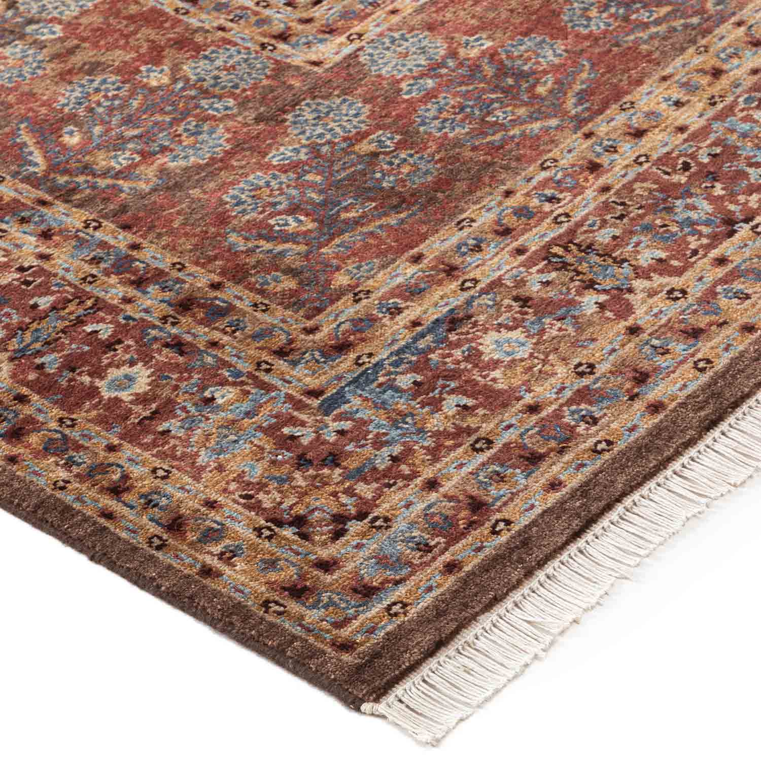 Muneem Handknotted Wool and Silk Rug By JJ Valaya