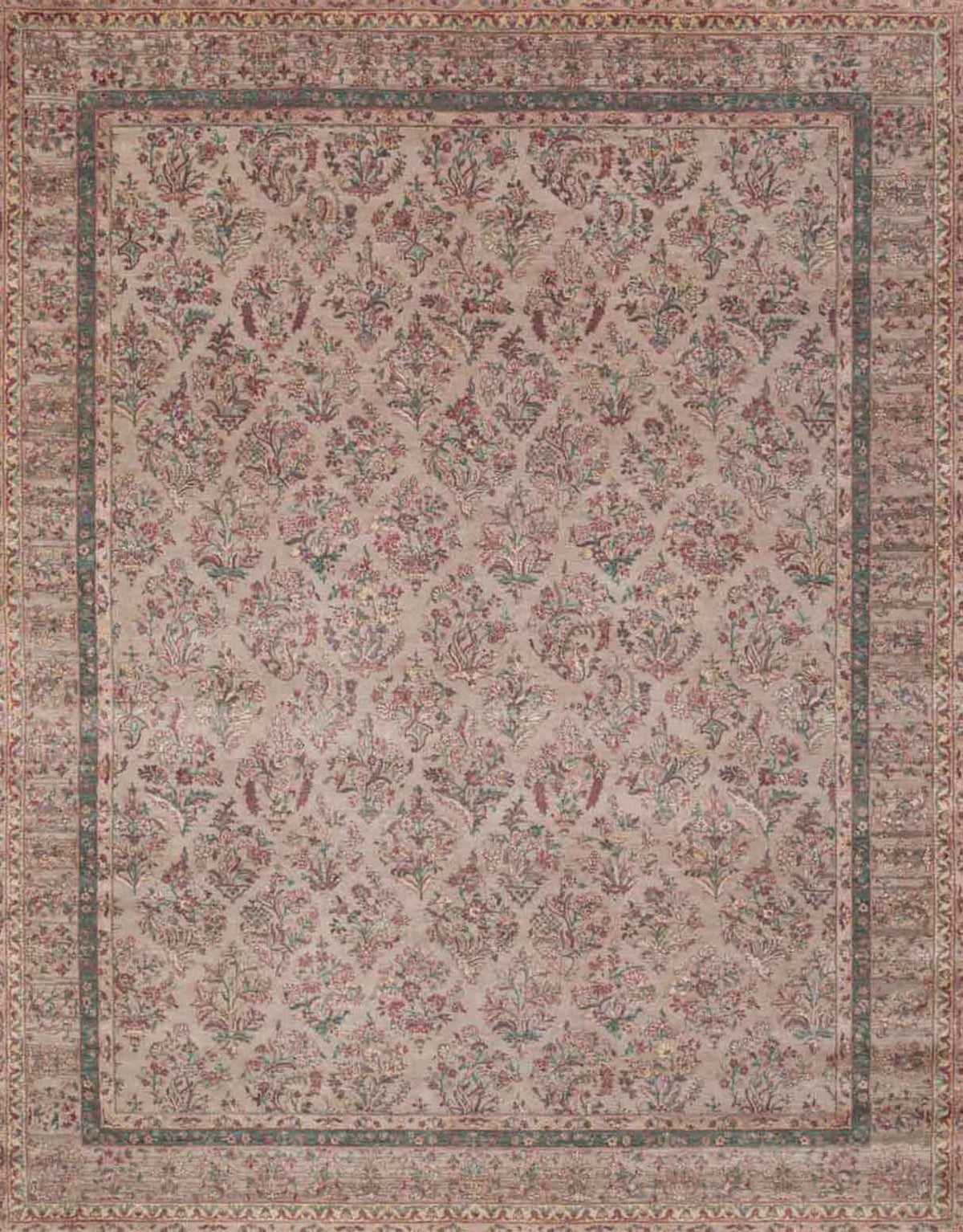 Hamsa Handknotted Wool and Silk Rug