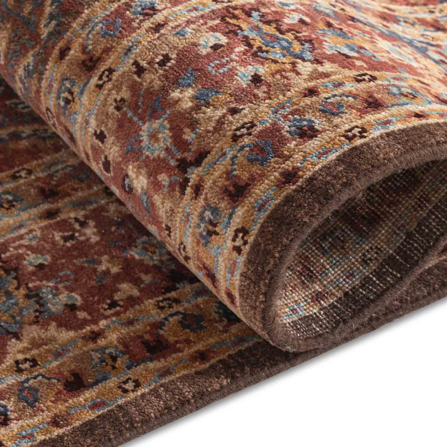 Muneem Handknotted Wool and Silk Rug By JJ Valaya