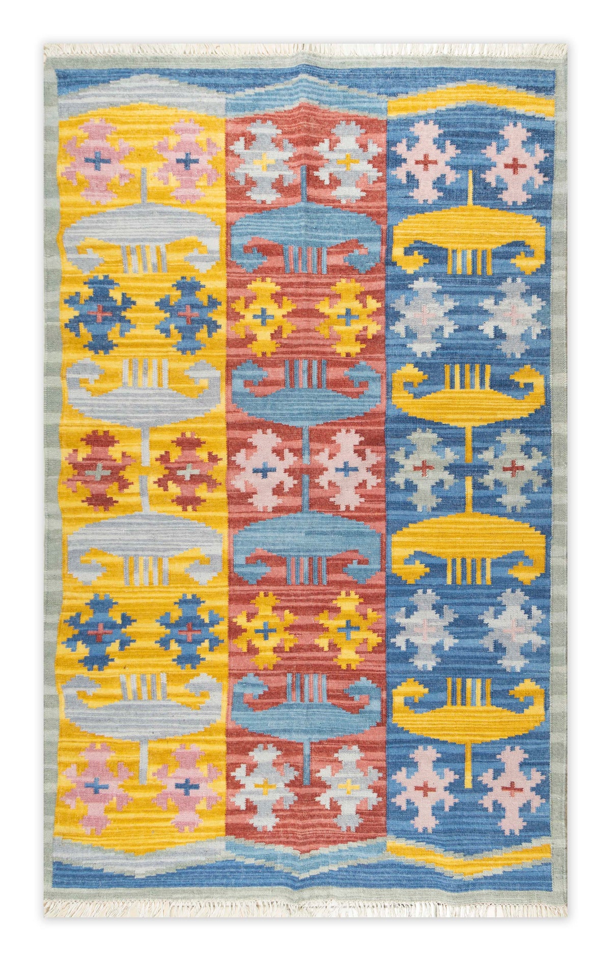 Solis Hand Woven Woollen Dhurrie