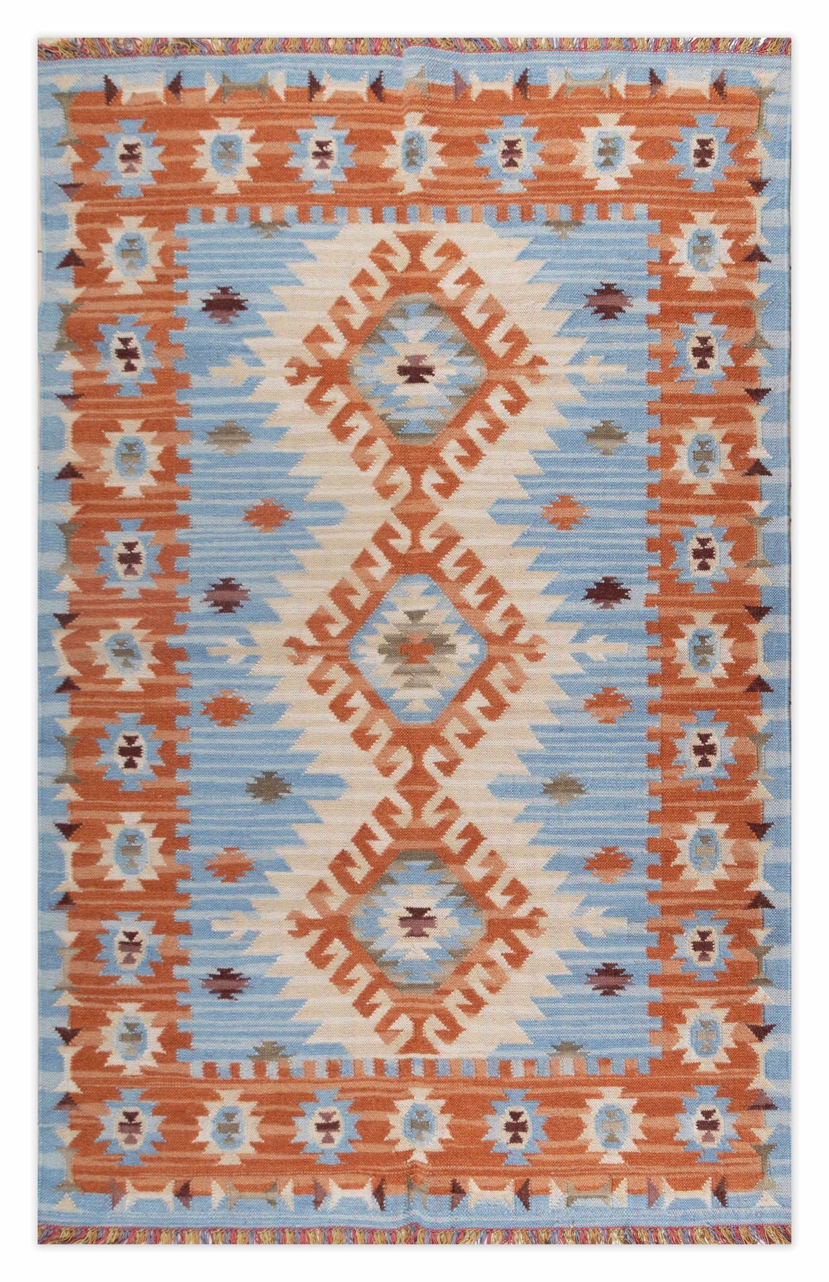 Caspian Hand Woven Woollen Dhurrie