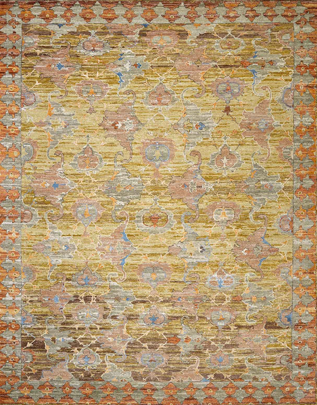 Tillage Hand Knotted Wool And Silk Rug
