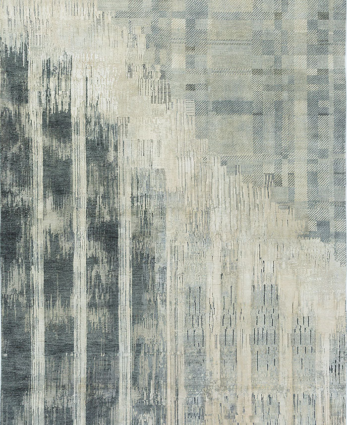 Ituri Hand Knotted Woollen and Silk Rug By Abraham & Thakore