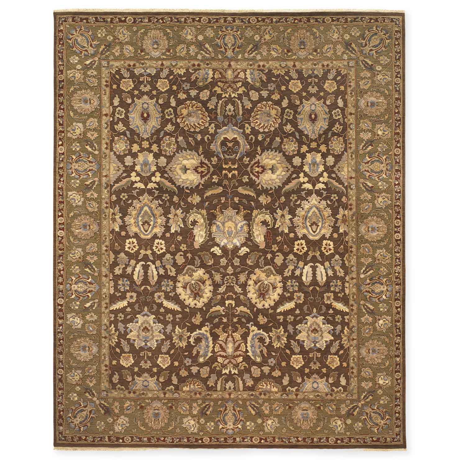 Taweez Handknotted Wool and Silk Rug