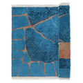 Coral Handknotted Wool and Viscose Rug