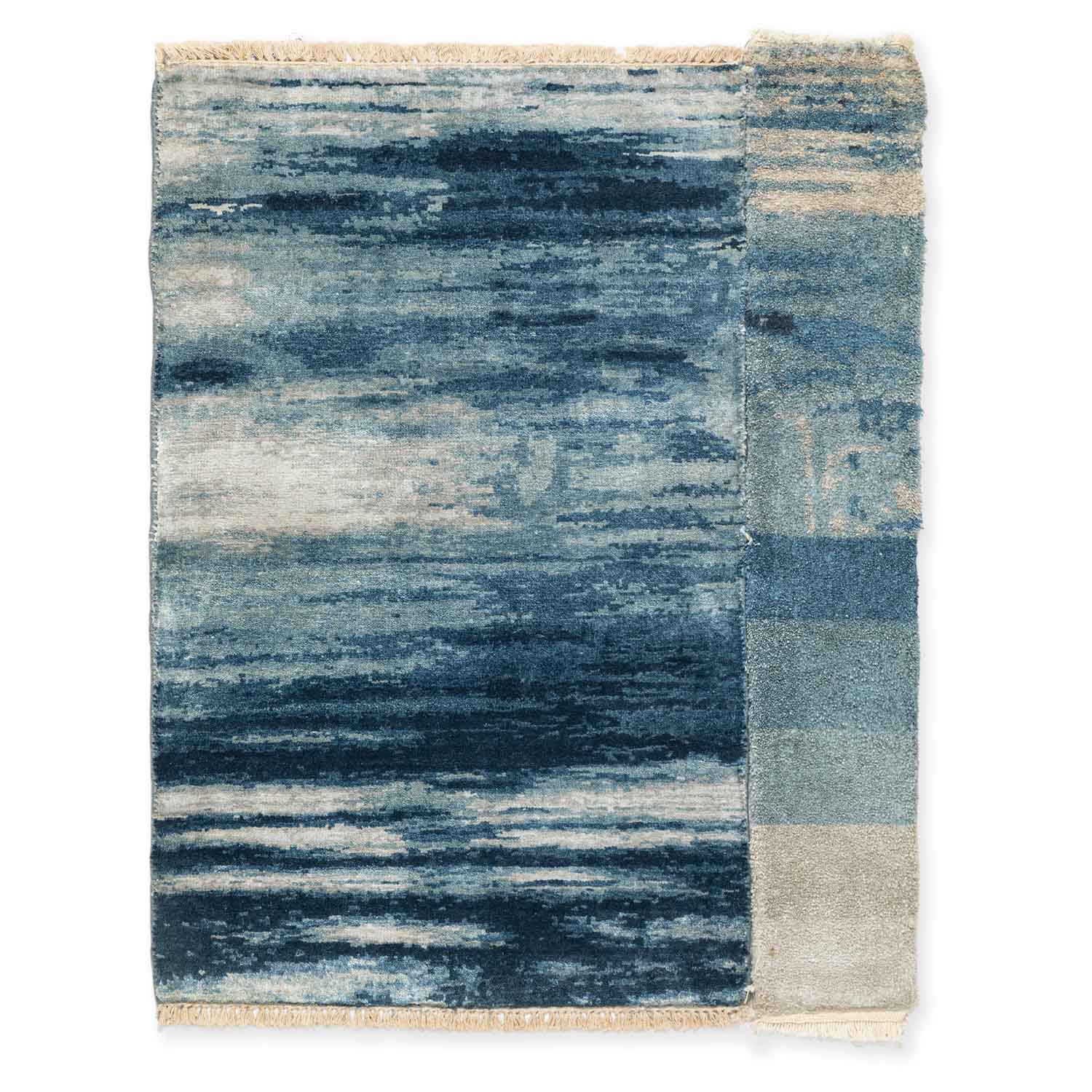 Leher Handknotted Wool and Silk Rug
