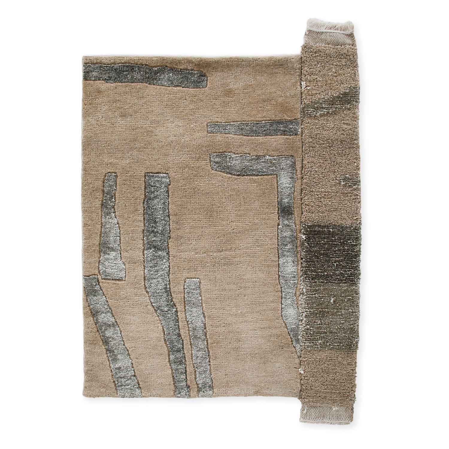 Trout Handknotted Wool and Viscose Rug
