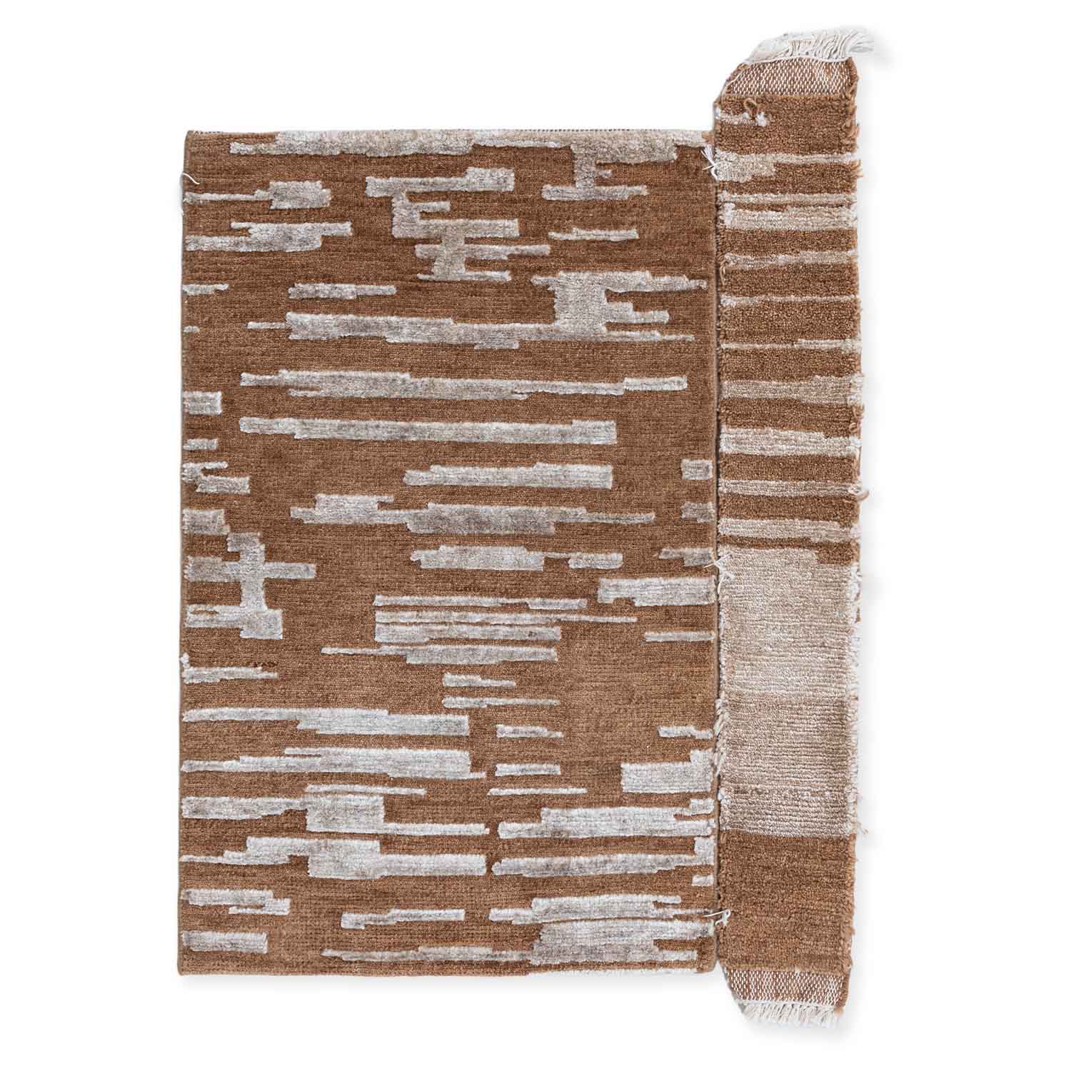 Brickerage Handknotted Wool and Viscose Rug