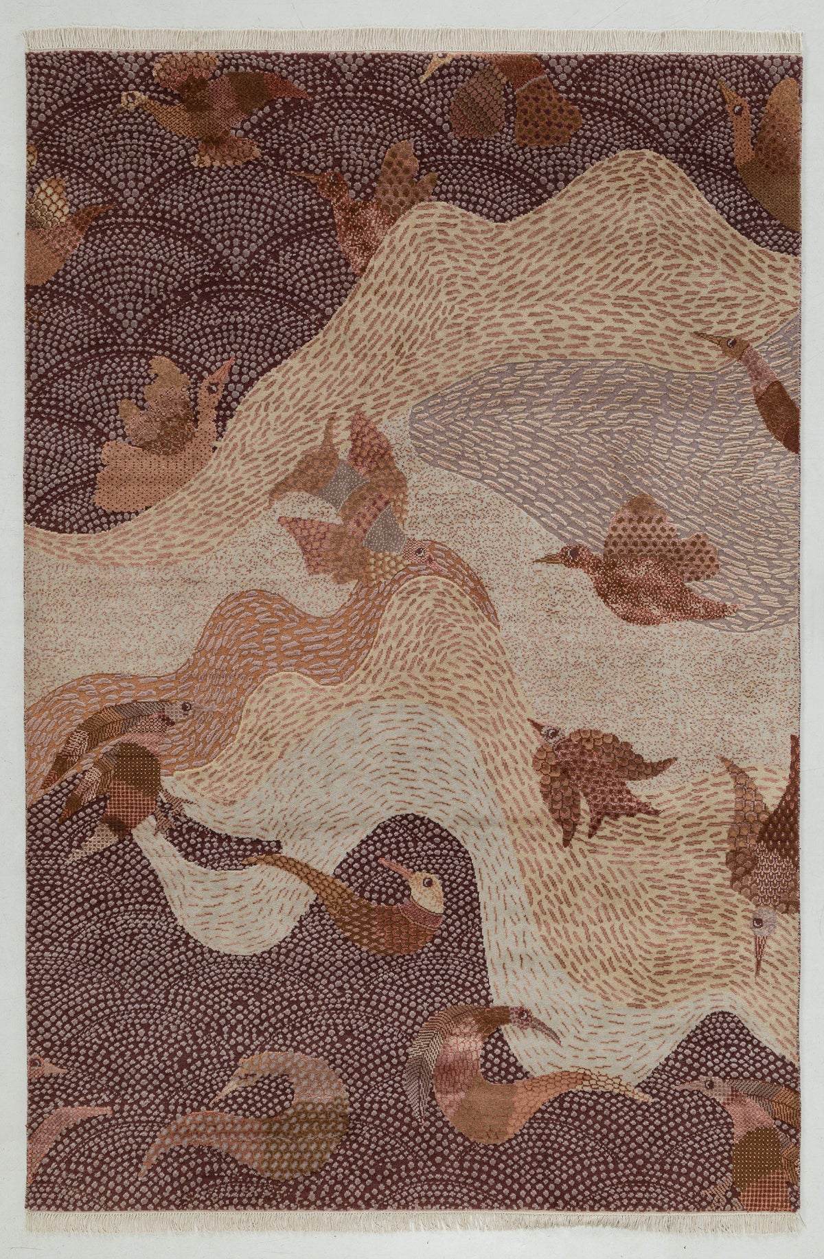 Udaan Hand Knotted Woollen And Viscose Rug