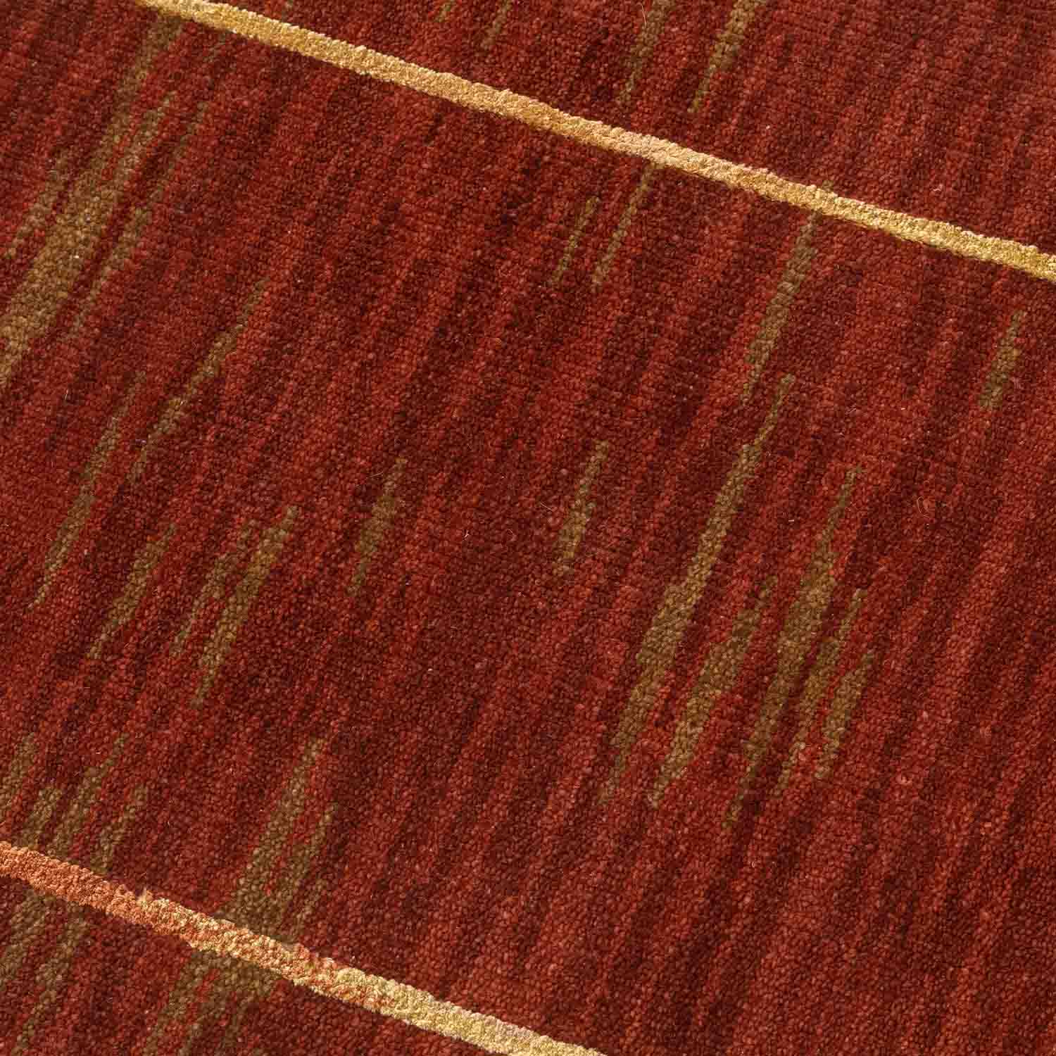 Maya hand knotted wool and silk rug by Angeli Sowani for Obeetee - detail view