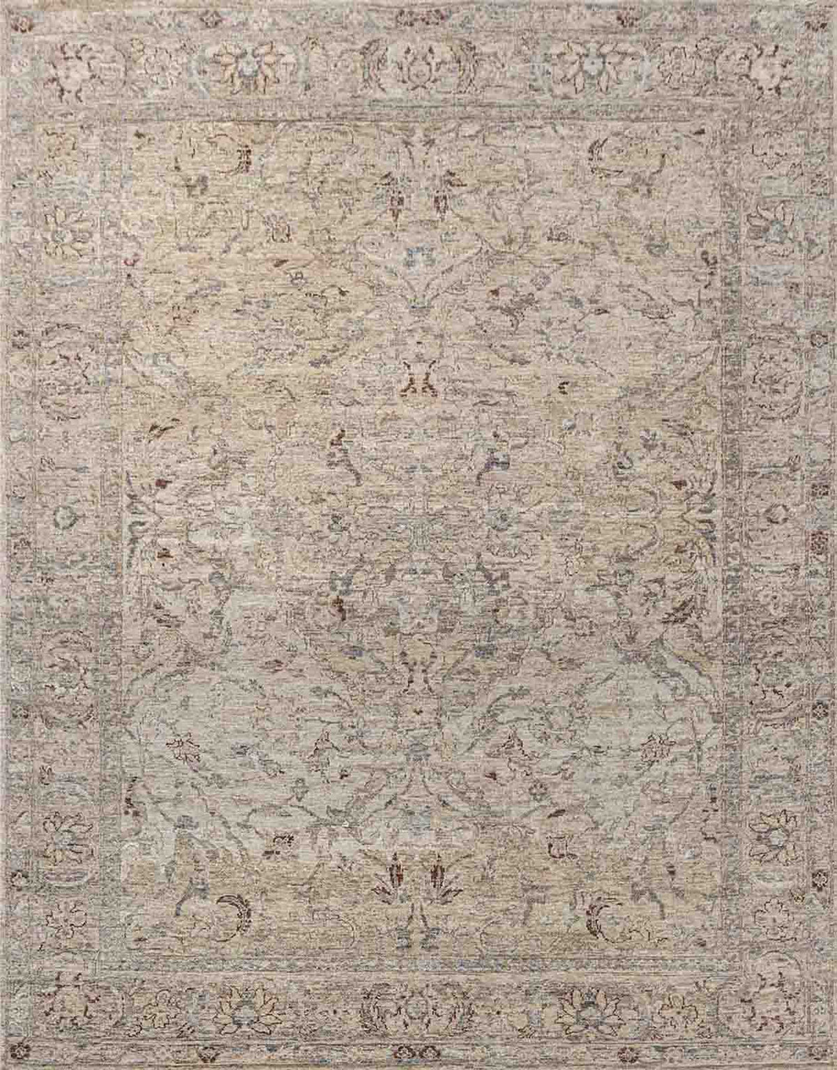 Fresco Handknotted Wool and Silk Rug
