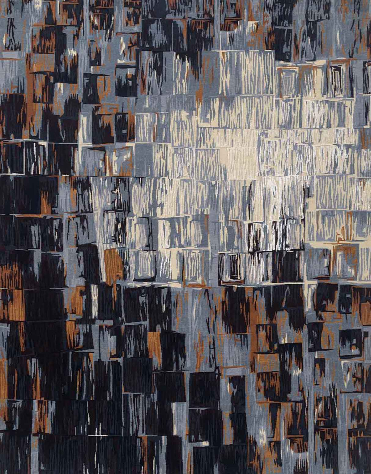 Luna Handknotted Wool and Silk Rug By Angeli Sowani
