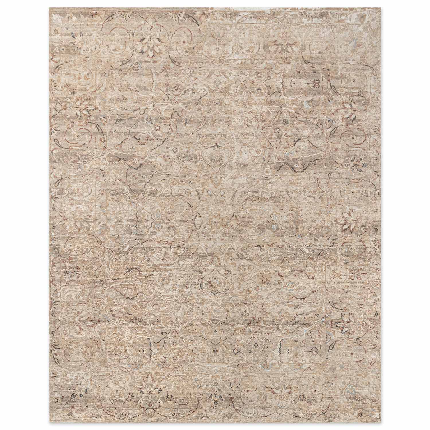 Ashedowne Handknotted Wool and Silk Rug