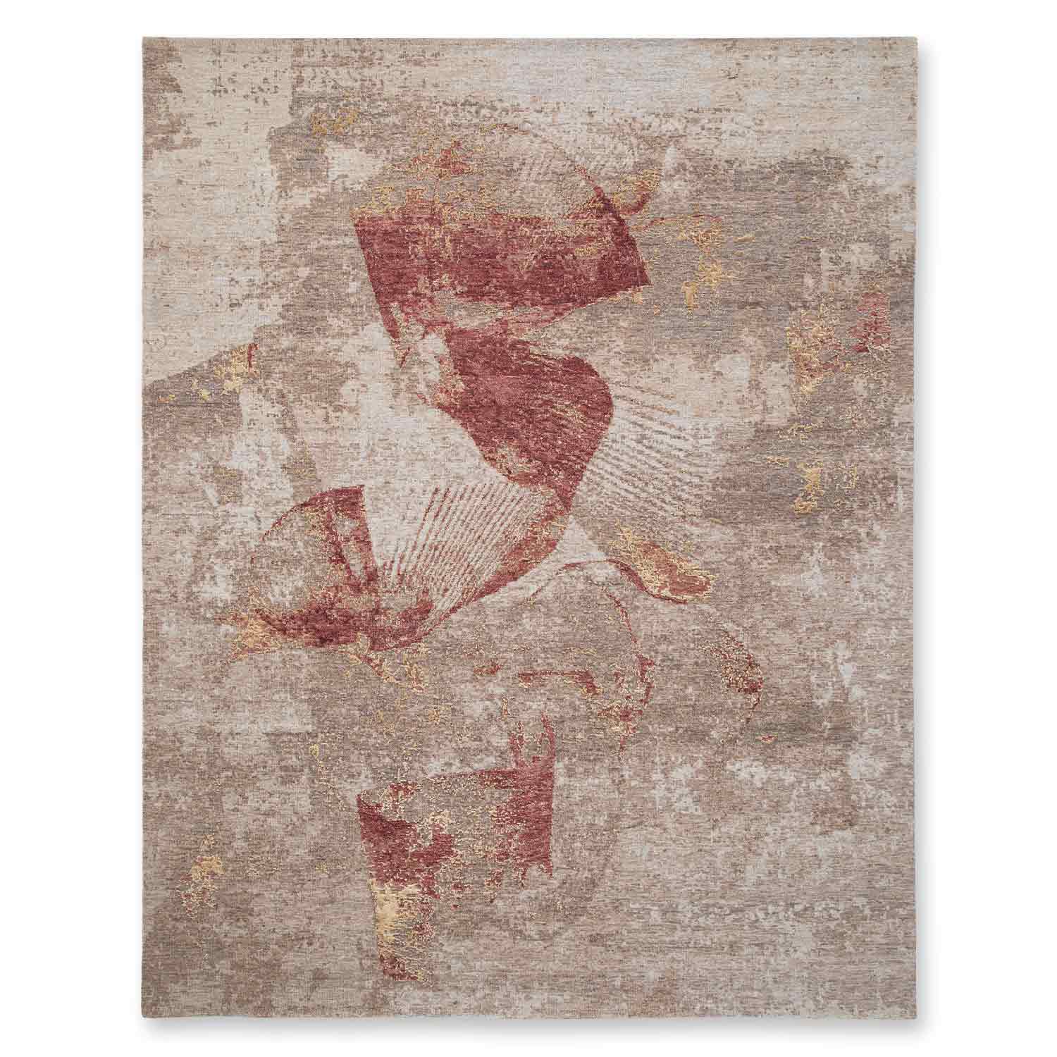 Oleada Handknotted Wool and Silk Rug