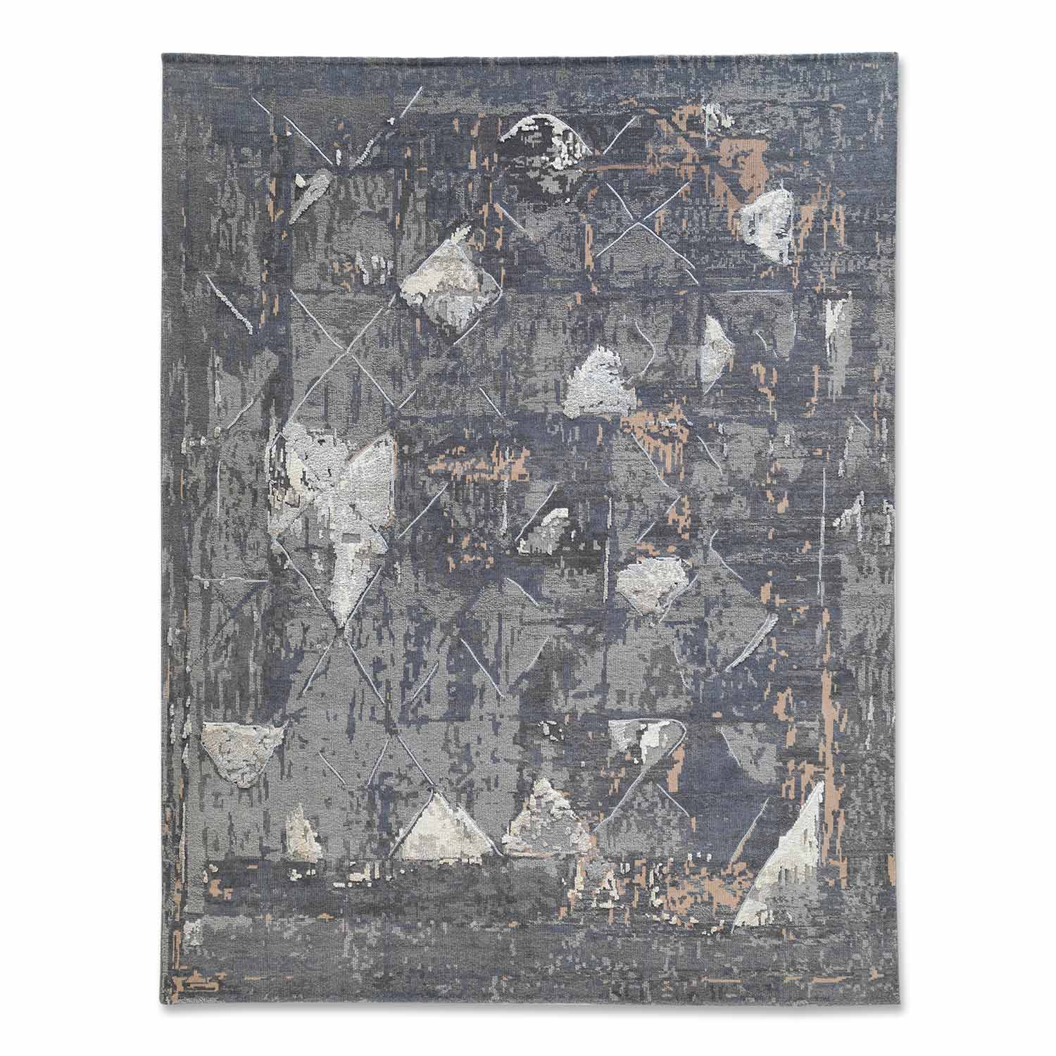 Winchester Cool Handknotted Wool and Silk Rug