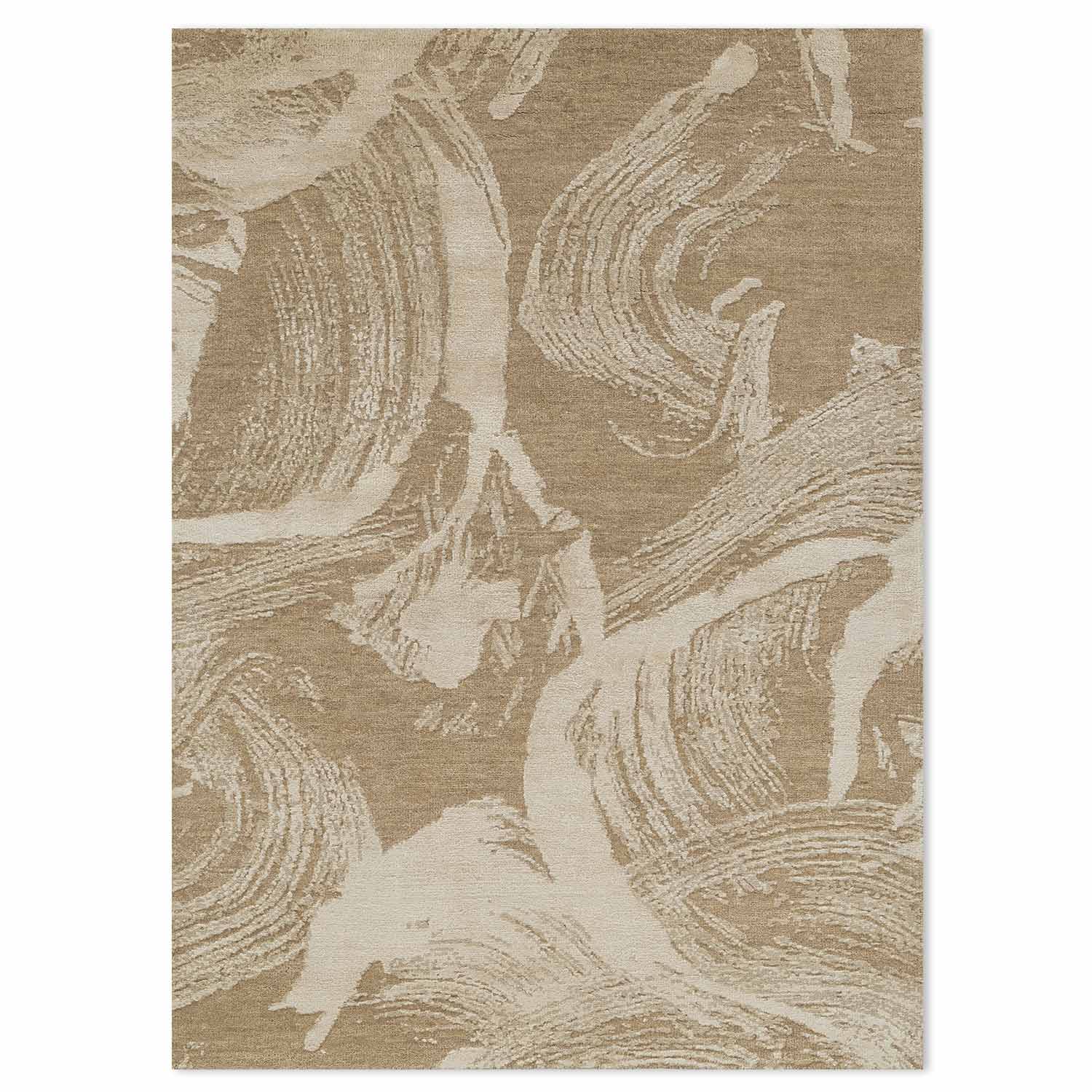 Dunip Handknotted Wool and Bamboo Silk Rug