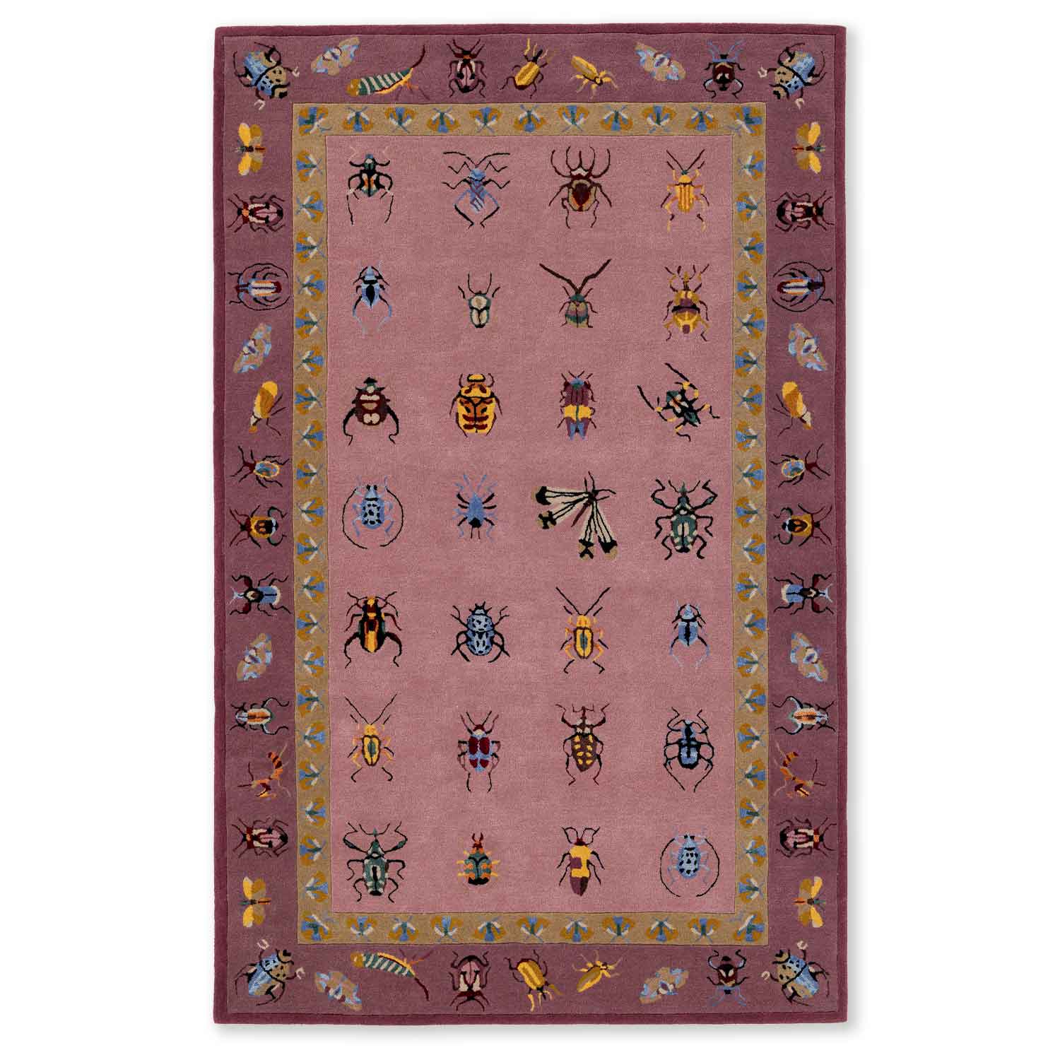 Vitrine Rosa Handtufted Wool and Viscose Rug By Varun Rana