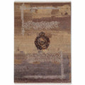Vintage Insignia Hand Knotted Woollen and Silk Rug By Shantanu And Nikhil