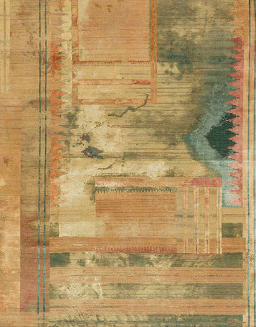 Chettinad Handknotted Wool and Silk Rug By Abraham & Thakore