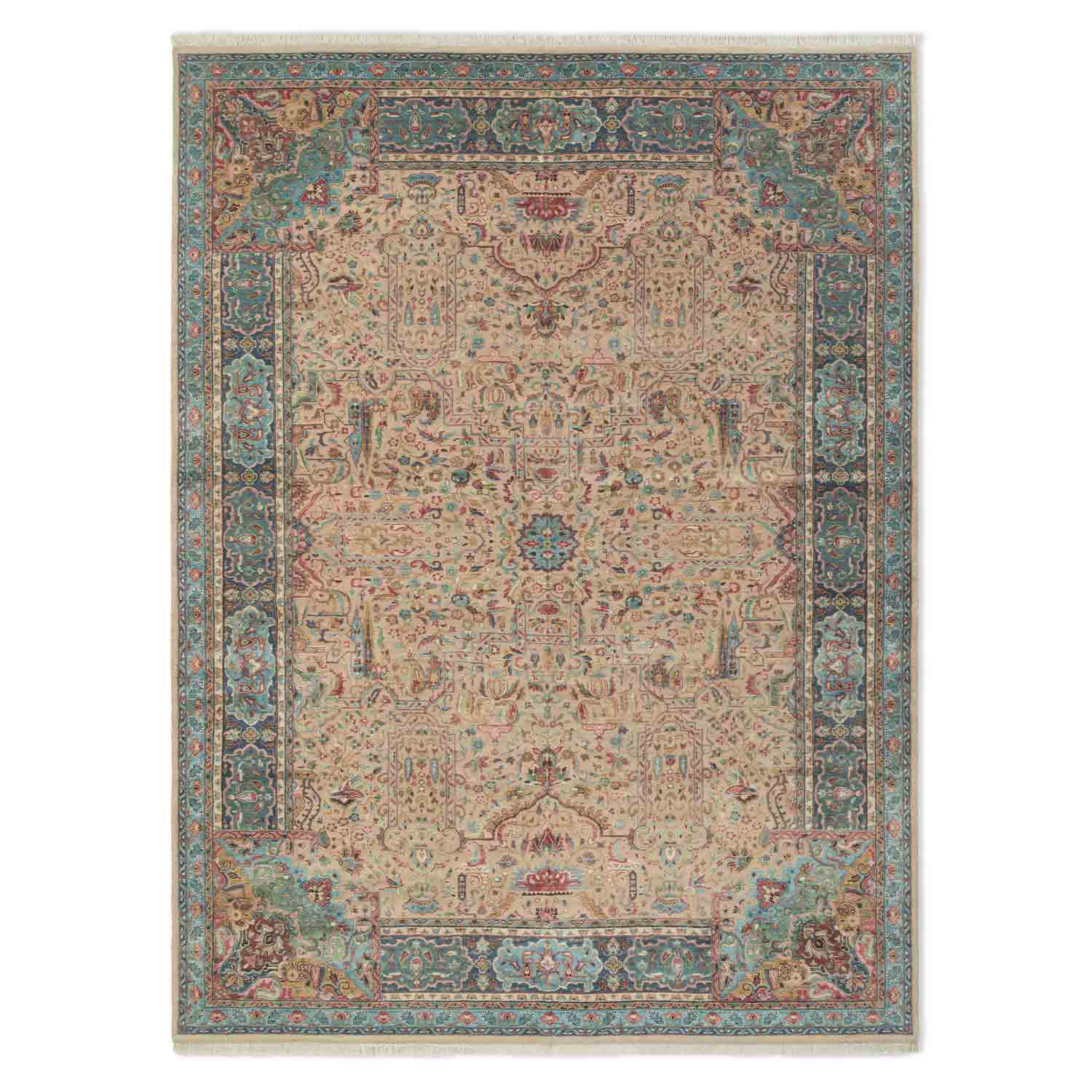 Yaman Handknotted Wool And Silk Rug