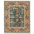Hunting Tabriz Handknotted Wool Rug
