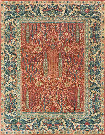 Tree of Life Handknotted Wool Runner