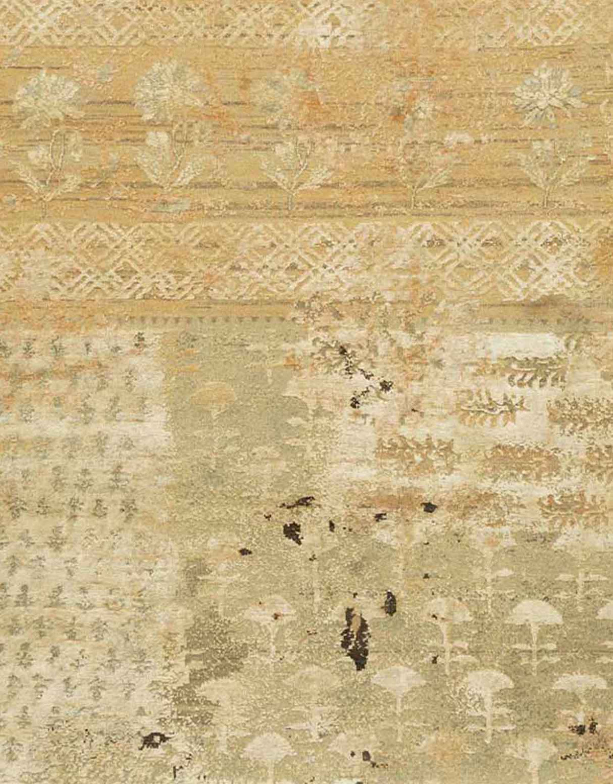 Maheshwari Handknotted Wool and Silk Rug By Abraham & Thakore