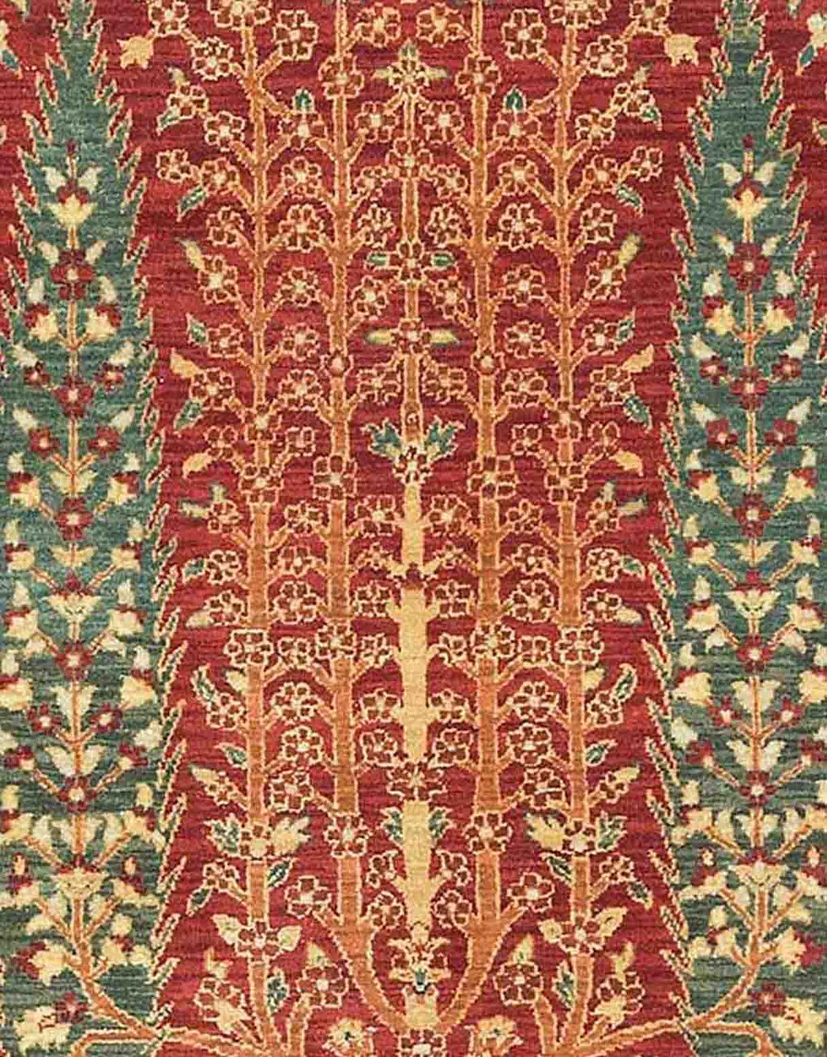 Tree of Life Handknotted Wool Runner