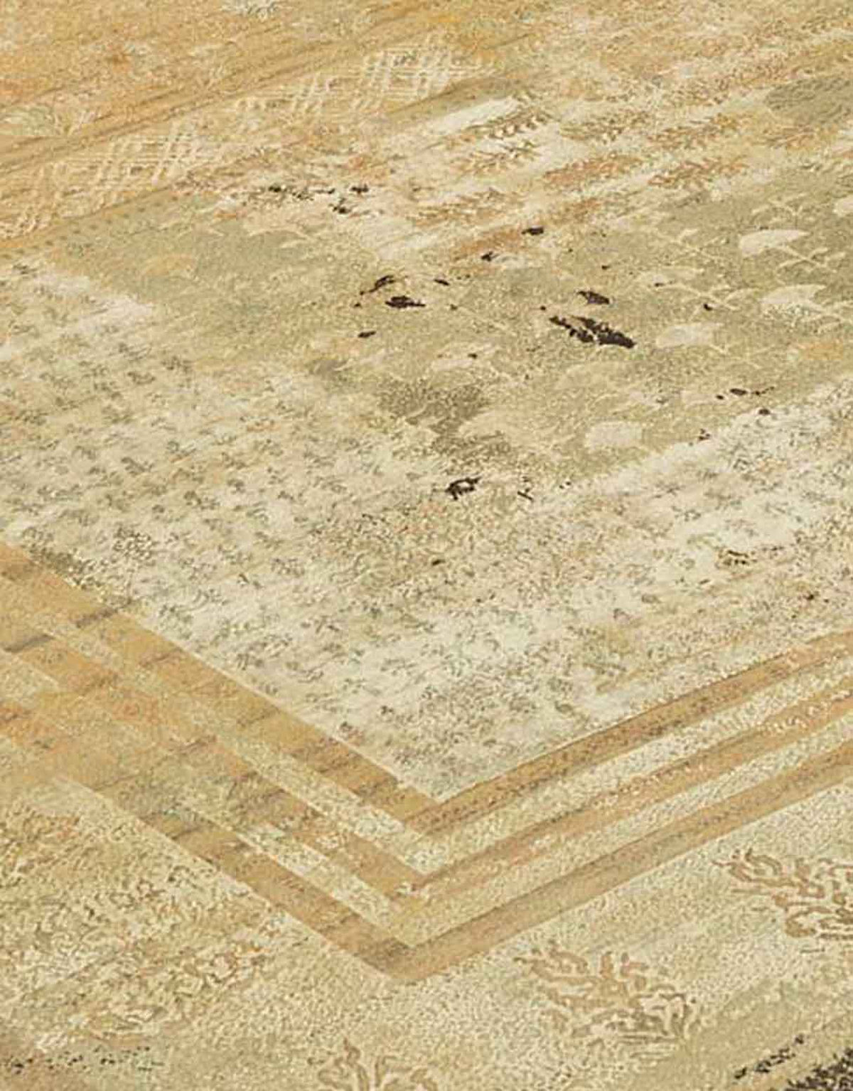 Maheshwari Handknotted Wool and Silk Rug By Abraham & Thakore