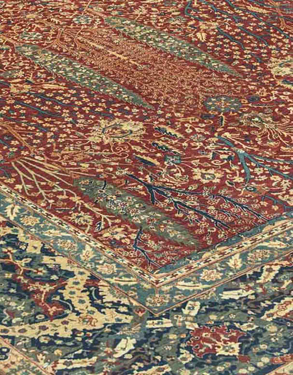 Tree of Life Handknotted Wool Runner