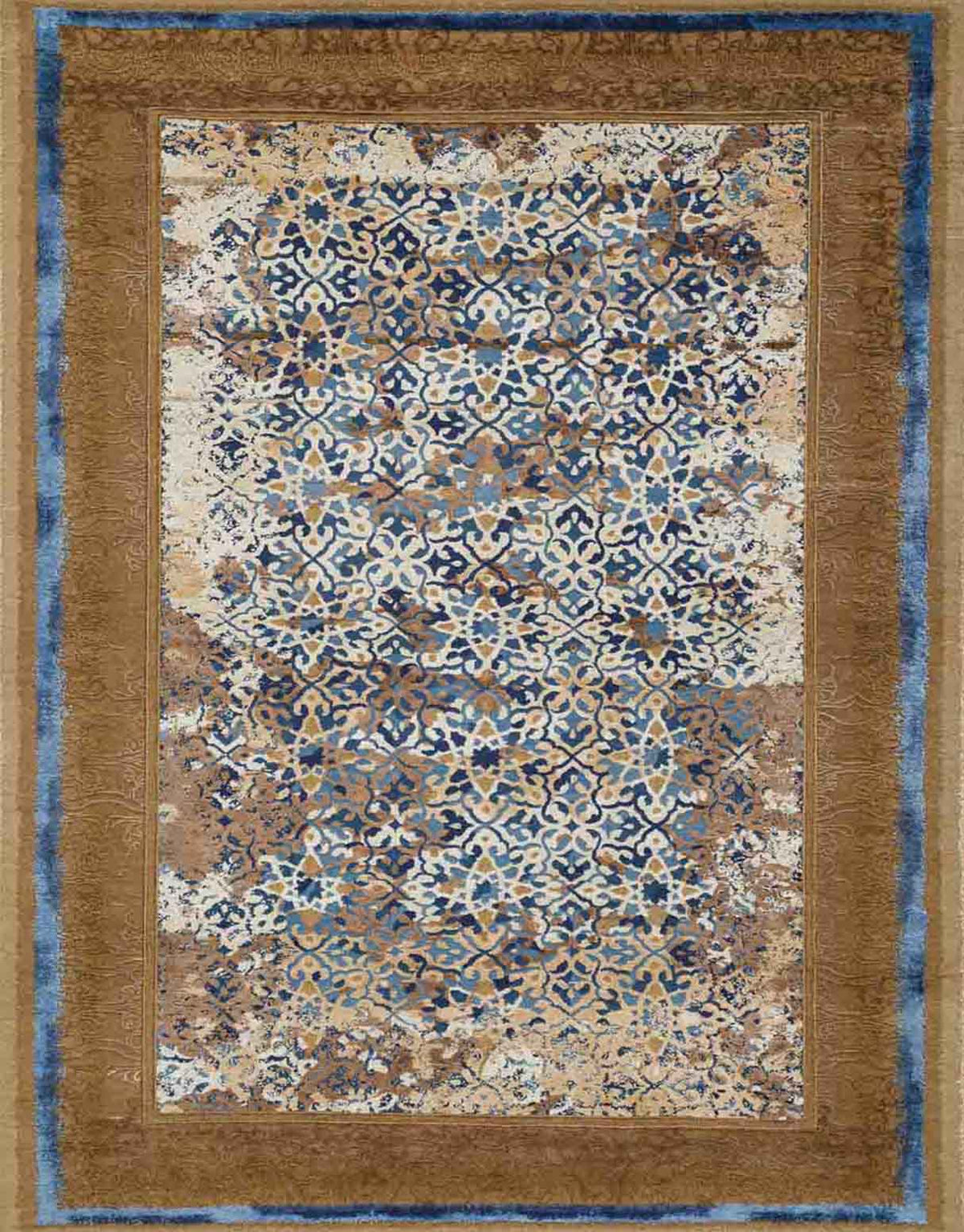 Elite Hand Knotted Woollen And Silk Rug by Tarun Tahiliani
