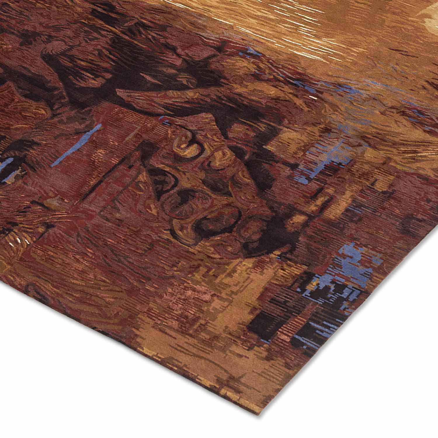 Patan Handknotted Wool and Silk Rug