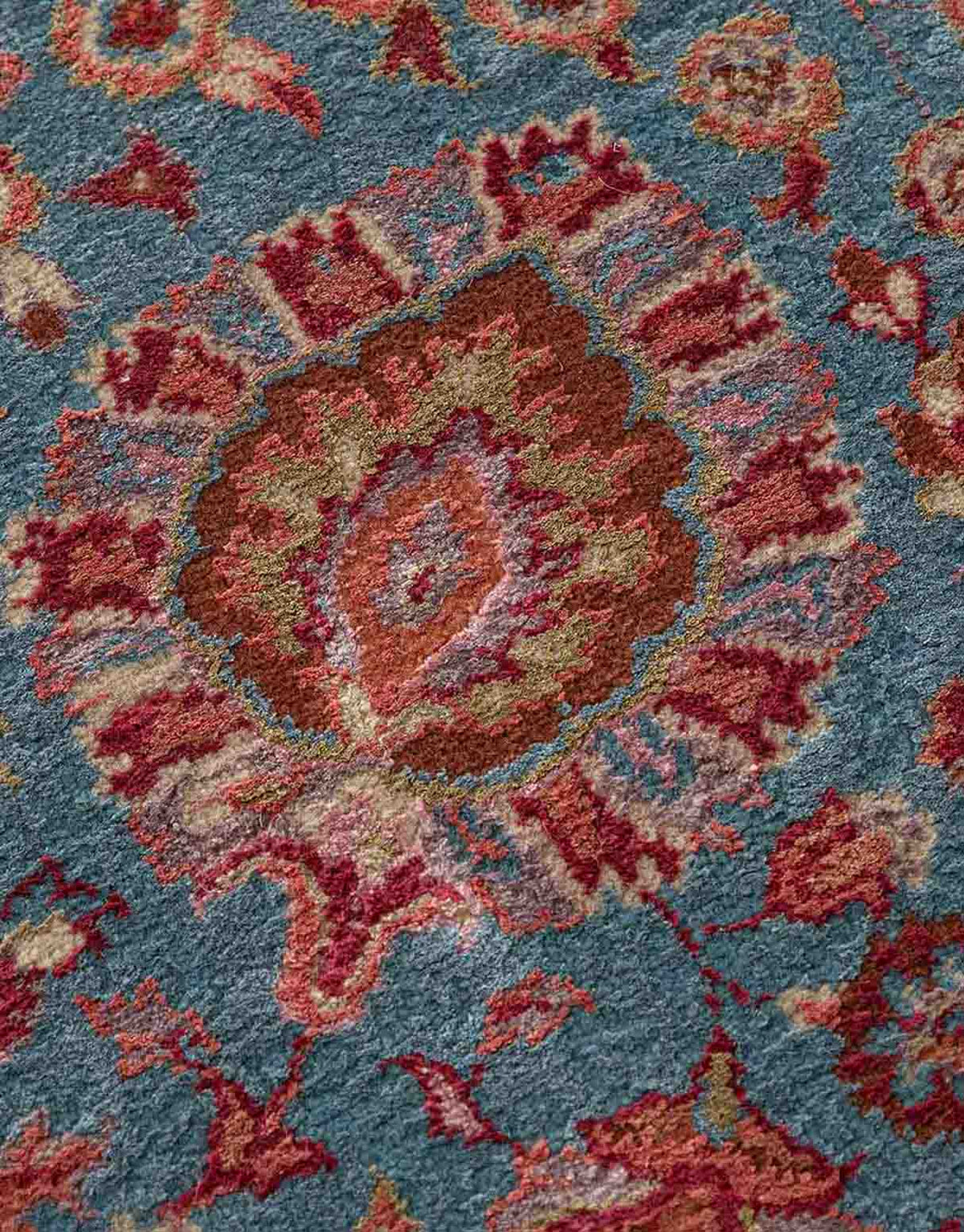 Vasylie Cosmos Hand Knotted Woollen And Silk Rug