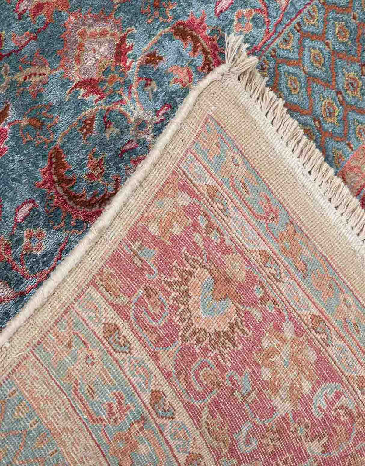 Vasylie Cosmos Hand Knotted Woollen And Silk Rug